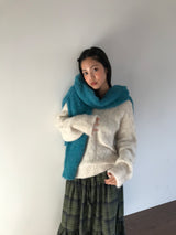 [MD Pick]Wool-Touch Brush V-Neck Knit (4 Colors)
