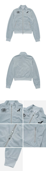 [24SS] シンボルニードルワークメッシュクロップジャケット DARK MINT