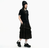 エッセンシャルスタンダード半袖リンガーTシャツ ブラック
