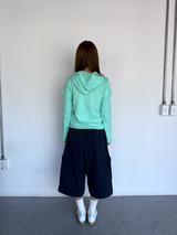 カットアウトレイヤードフード T