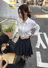 LINE BALANCE CROP SHIRT