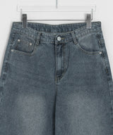 Lunen Washing Wide Denim Pants