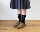 [3PACK] 1507 UNISEX  HEART DOT BASIC SOCKS - color pack