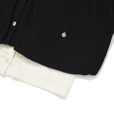 CHERRY KNIT-LIKE CARDIGAN [BLACK]