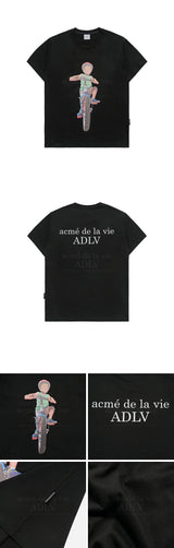 24FW  バイシクルボーイベビーフェイス半袖Tシャツ (OVERSEAS EXCLUSIVE) ブラック