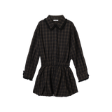 URBAN チェックバルーンドレス