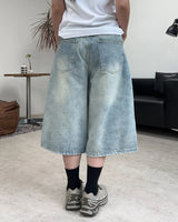 Patton Cut Bermuda Denim Pants
