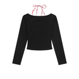 Check Ribbon Layered Long Sleeve 232577622