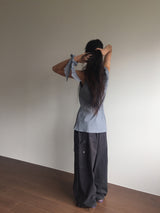 Peep Wide Cargo Pants (3color)