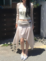 Angel Drape Unbal Long Skirt