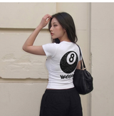 ストレッチコットンスリムショートスリーブTシャツ ホワイト