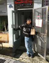 No.1453 cowichan hood KNIT ZIP-UP (3color)