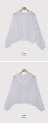 Rare Summer String Hood Blouse, Shirt (5color)