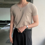 LMN Uネックマッスルフィット半袖Tシャツ (8 colors)