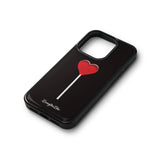 【MADE】heart lollipop Epoxy Black Bumper phonecase