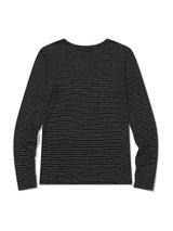 薄手ストライプTシャツ(ブラック)