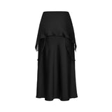 [24SS LSD COLLECTION] Slip lace Midi Skirt_Black
