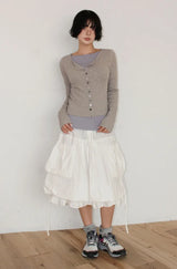 TENCEL BOAT-NECK SLIM TEE