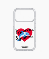 Forever Summer Clear Gel Hard Case (BLACK)