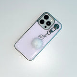 [MADE] MILKY PINK PHONE CASE (magsafe epoxy silver bumper)
