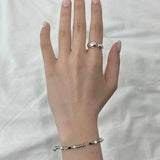 plain black bar bracelet
