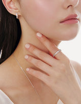26SS★ [Premium Plating] Essence AB(W) Round Bezel Tennis Ring 2.5mm