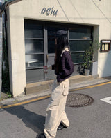 メガDリングワイドパンツ (2colors)