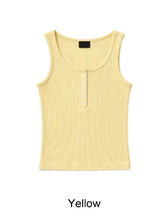 Olte Button Ribbed Sleeveless