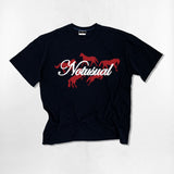 Red Pixel Horse Over-fit T-Shirts - 4COLOR