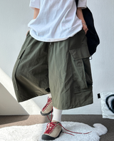 NYLON CARGO WOOODY BERMUDA💚🥨🩶🖤4COLOR