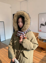 25FW★ [BAONHAUS] Temdi Stripe Pom-Pom Muffler