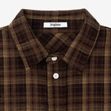 Oversized Check Shirt Brown