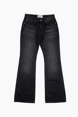 Mild wash bootcut denim pants