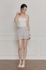 HEART RIBBON TOP (SS ver.) ivory