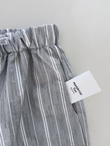 Summo Striped Elastic Waist Long Pants Comfortable Pants 2 Colors