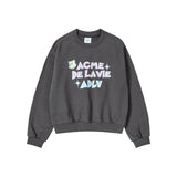 25FW WOMAN AC ベアキャンディクロップスウェットシャツ チャコール