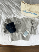 [MADE] FIFTY WOOL V-NECK KNIT