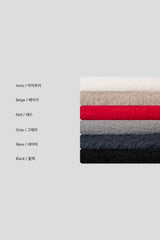 Hazy Angora Henley Neck Knit (6 Colors)