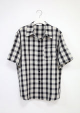(UNISEX)シリーンオーバーサイズチェックシャツ
