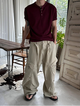 [S/S] Thin golgi henry neck half knit t-shirts(5color)