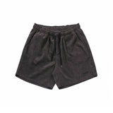 CORDUROY LOGO HALF PANTS CHARCOAL