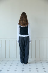 LACE TRACK PANTS (2 COLORS)