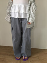 Muslin check summer shirt (2color)