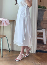 Roselle Layered Wrap Sleeveless Long One Piece