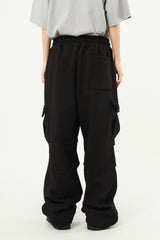 Clo eyelet fleece cargo sweatpants