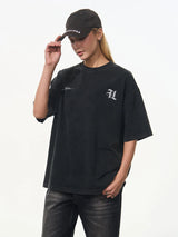 コンバスションウォッシュドプリンティドTシャツ