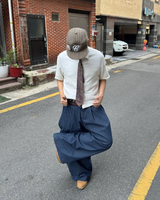 PUSH PUSH PP STRIPES PANTS ストライプワイドパンツ青色（あおいろ）