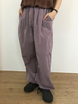 メタリックツータックワイドパンツ (3color)