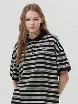 ストライプピケTシャツ