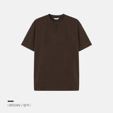 [1+1] LMN ファーストマッスルフィットアイスブントヘンリーネック半袖Tシャツ (10 colors)
